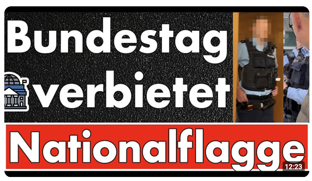 Skandal im Bundestag: AfD-Abgeordnete schwenken Deutschlandfahne – Polizei rückt an