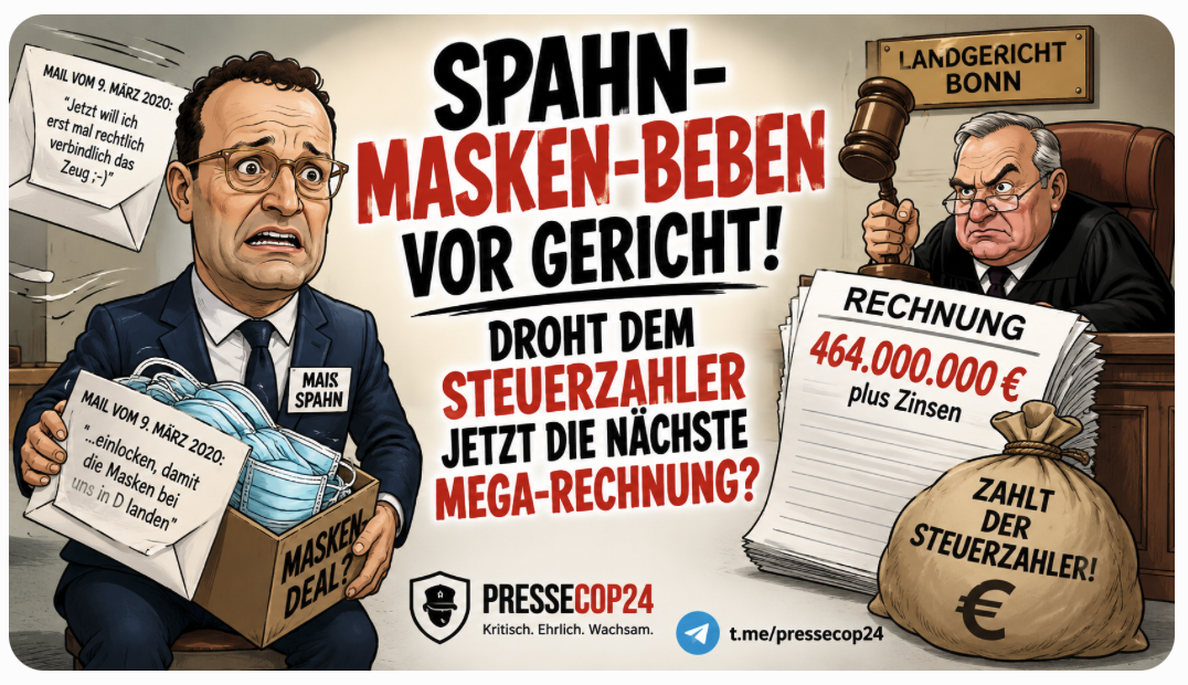 SPAHN-MASKEN-BEBEN VOR GERICHT! DROHT DEM STEUERZAHLER JETZT DIE NÄCHSTE MEGA-RECHNUNG?