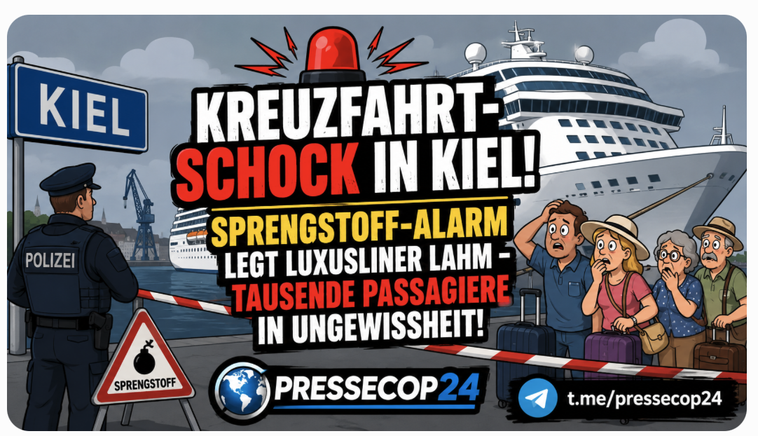 KREUZFAHRT-SCHOCK IN KIEL! SPRENGSTOFF-ALARM LEGT LUXUSLINER LAHM – TAUSENDE PASSAGIERE IN UNGEWISSHEIT!