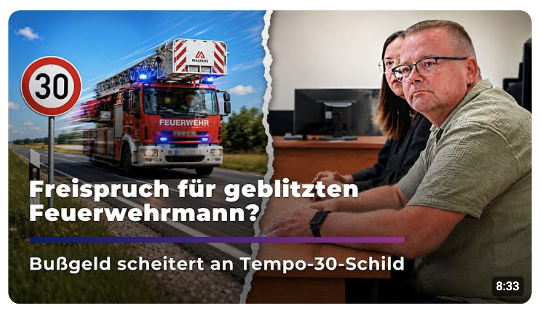 Geblitzt im Einsatz: Gerichtsurteil über Bußgeld für Feuerwehrmann I Sachsen Fernsehen