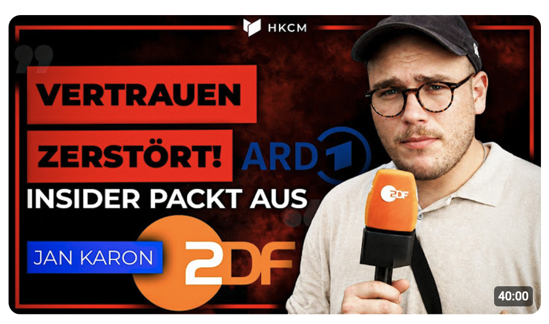 Ex-ZDF Mitarbeiter: Deshalb glauben die Menschen den Medien nicht mehr!
