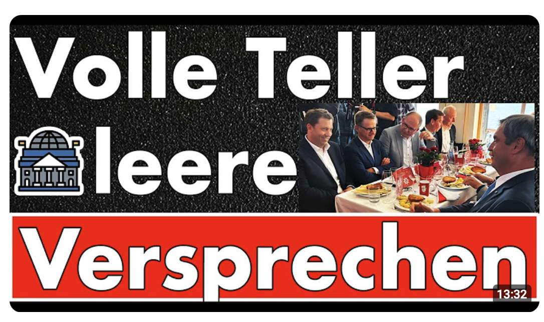 Tag 401: Volle Teller, leere Versprechen! Gipfel der Verlierer ohne Ergebnis im Kanzleramt