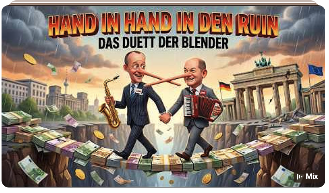 Hand in Hand in den Ruin – Deutschland am Abgrund Satire 2026