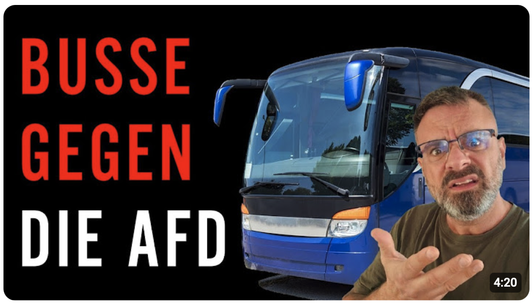 Unglaublich: DGB organisiert Busreisen für Demo gegen AfD