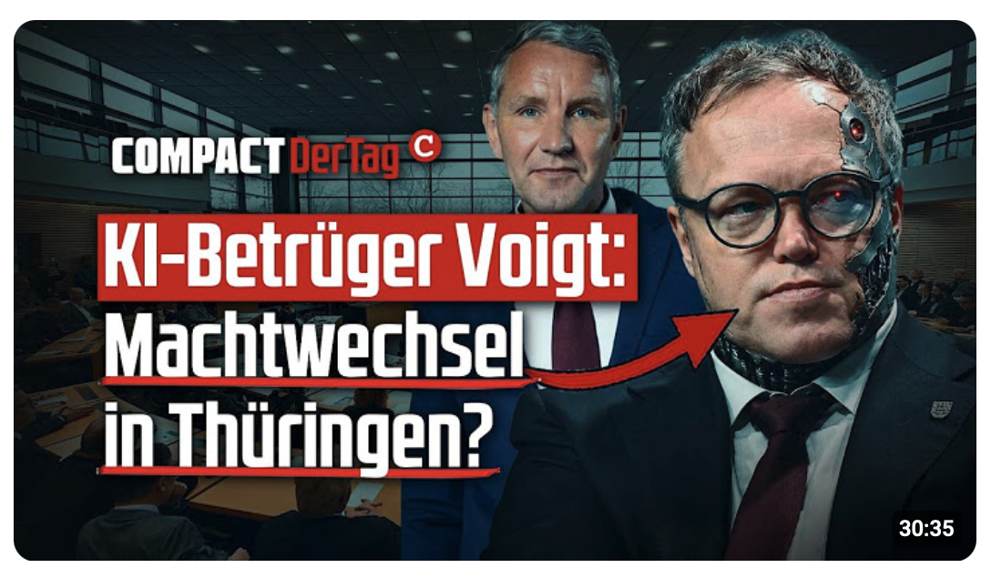 KI-Betrüger Voigt: Machtwechsel in Thüringen?