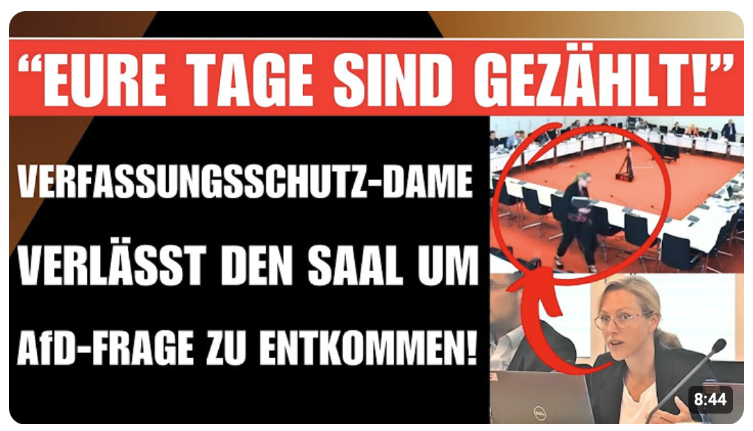 „WO WOLLEN SIE DENN HIN?“   AfD-FRAGE LÄSST VS-DAME AUS DEM SAAL FLIEHEN!  AfD-FRAU SETZT NACH!