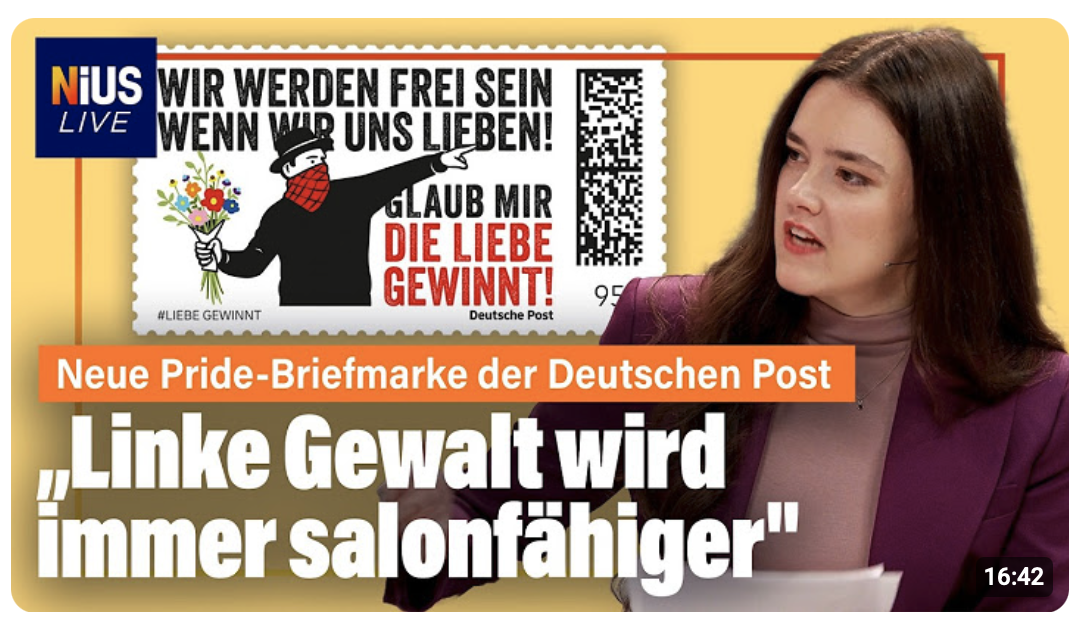 Pride-Briefmarke der Deutschen Post: Antifa-Ästhetik mit Staatsbeteiligung?