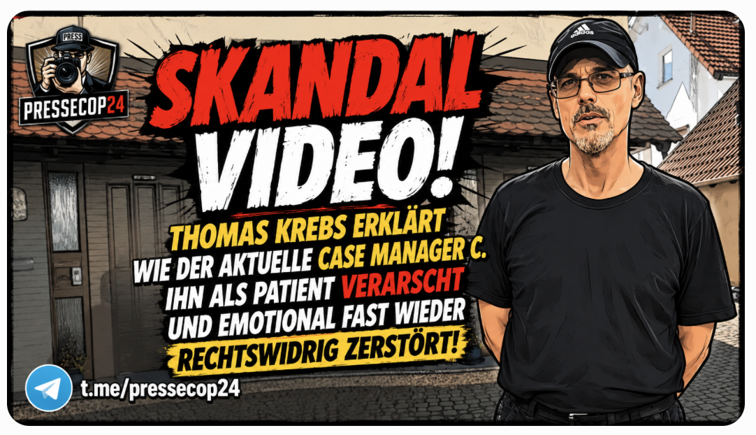 SKANDAL-VIDEO AUS DER FORENSIK! THOMAS KREBS ERHEBT SCHWERE VORWÜRFE GEGEN SEINEN CASE MANAGER – „ICH FÜHLE MICH GETÄUSCHT UND HINGEHALTEN!“