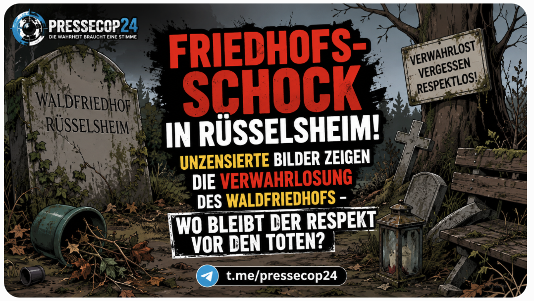 FRIEDHOFS-SCHOCK IN RÜSSELSHEIM! UNZENSIERTE BILDER ZEIGEN DIE VERWAHRLOSUNG DES WALDFRIEDHOFS – WO BLEIBT DER RESPEKT VOR DEN TOTEN?