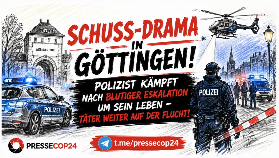 SCHUSS-DRAMA IN GÖTTINGEN! POLIZIST KÄMPFT NACH BLUTIGER ESKALATION UM SEIN LEBEN – TÄTER WEITER AUF DER FLUCHT! 