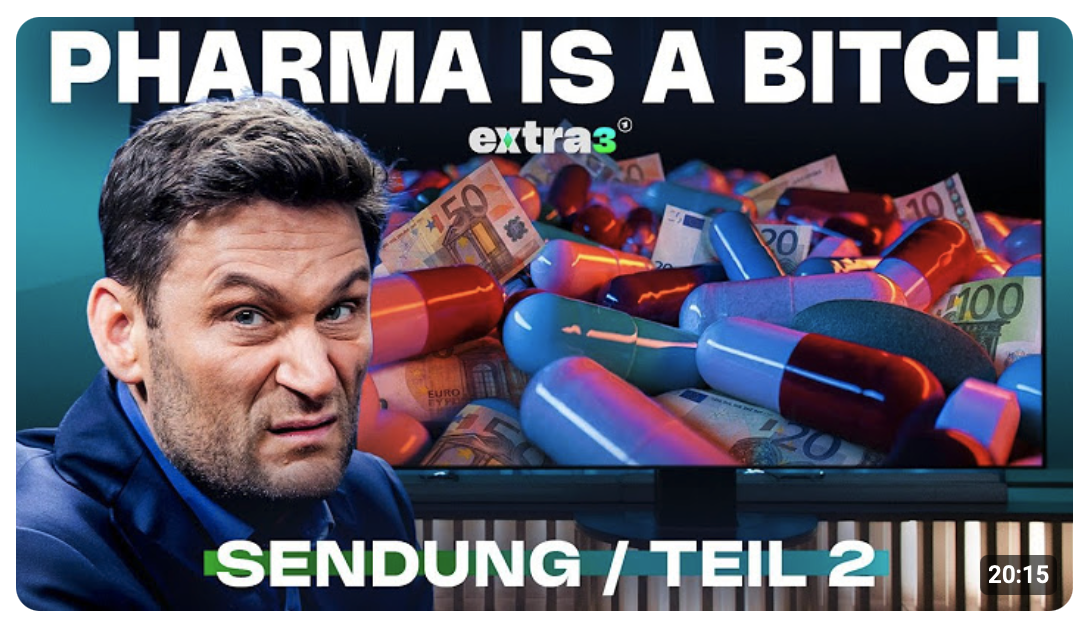 Pharmaindustrie erpresst Warken: Medikamente gegen Milliarden | extra 3 vom 11.06.2026 · Teil 2/2