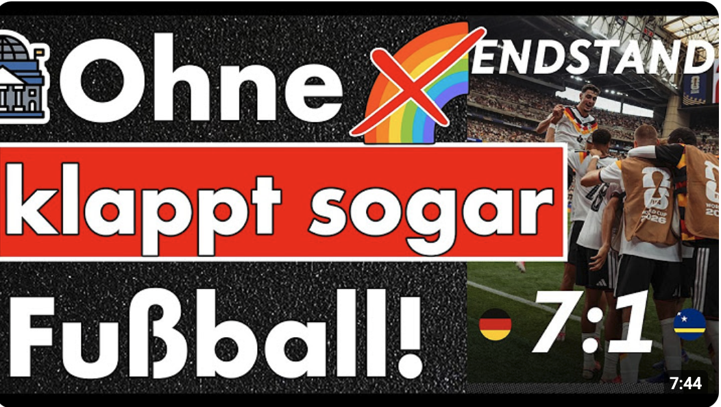 Ohne Regenbogen klappt sogar der Fußball wieder! Lässt man den DFB in Ruhe oder wird es politisch?