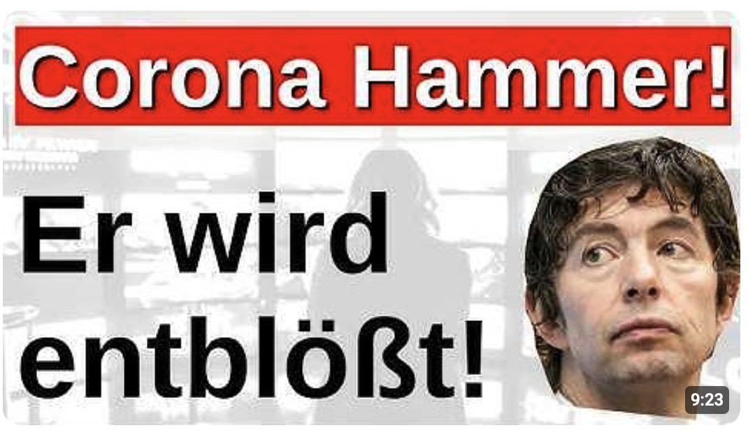 Hammer! Drosten wird bloßgestellt! Das wird Folgen haben!