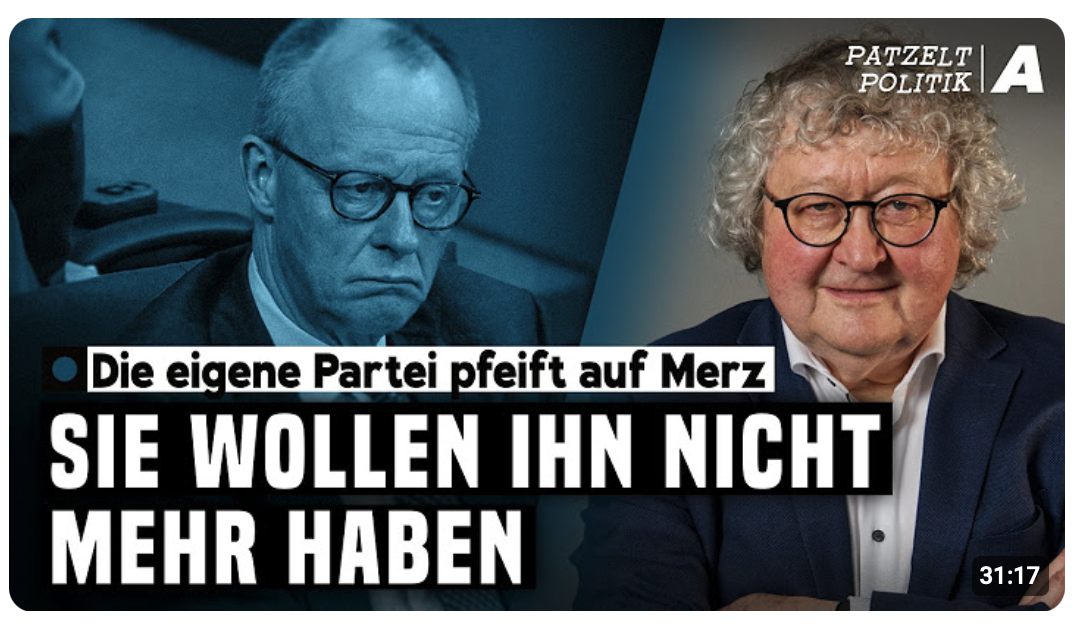 Brandmauer-Eklat in Sachsen-Anhalt und Niederlage für Merz – Patzelt Politik