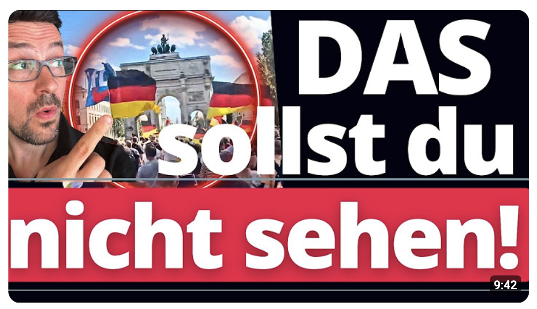 UNBEDINGT teilen! Merz muss WEG Demo in München von MEDIEN TOTGESCHWIEGEN!