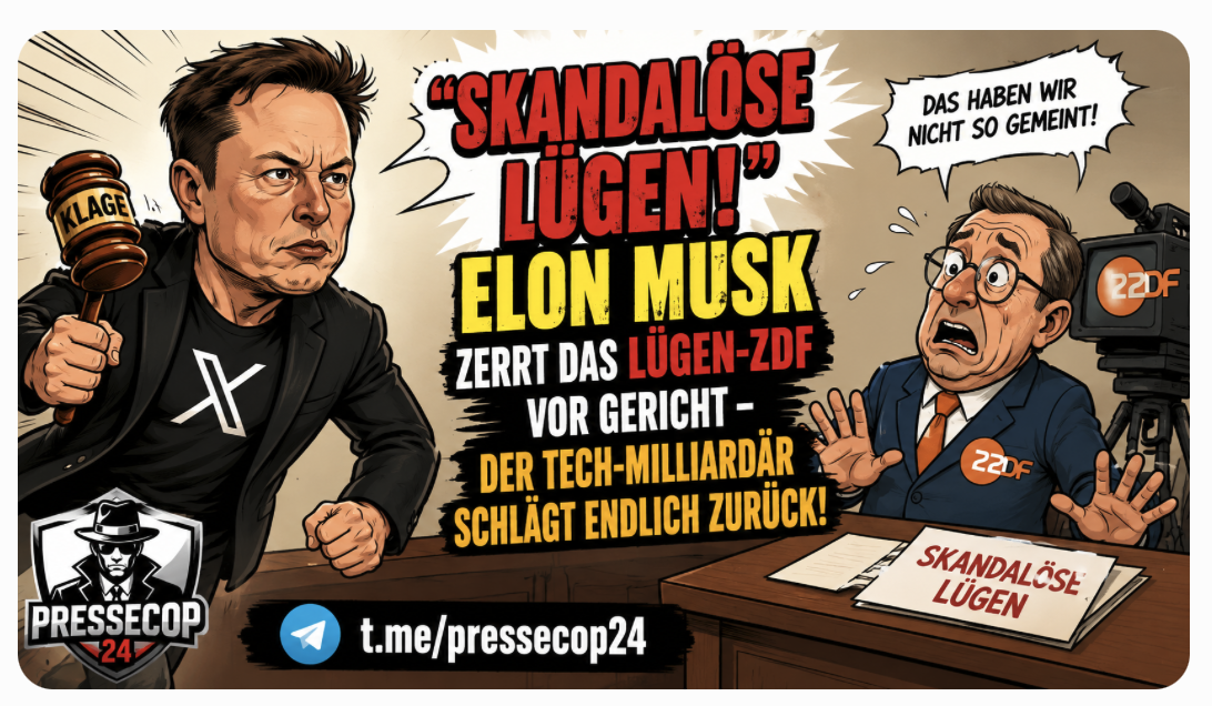 „Skandalöse Lügen!“: Elon Musk zerrt das Lügen-ZDF vor Gericht – Der Tech-Milliardär schlägt endlich zurück!