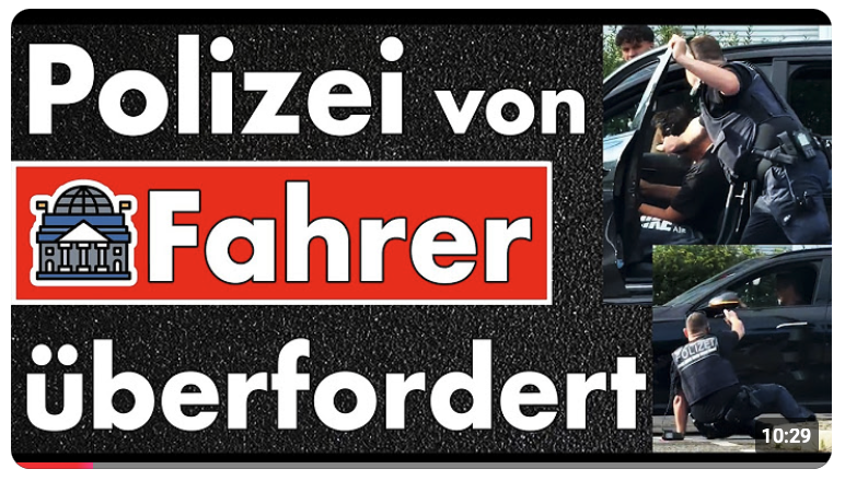 Lügenfritze im Netz anzeigen, aber Autofahrer nicht stoppen? Pfefferspray vs. Auto – Polizei versagt