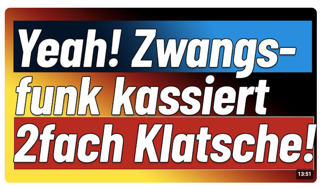 Schlechter Tag fürs ZDF! Schönbohm siegt! Böhmermann nun endgültig fällig! & Steinhövel tritt an!