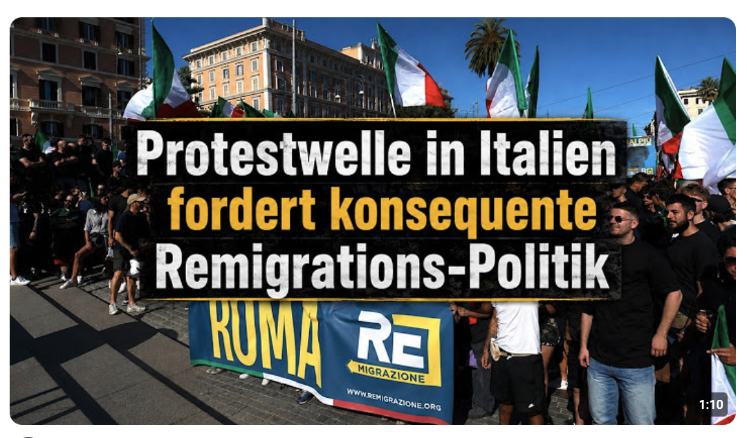 Protestwelle in Italien fordert konsequente Remigrations-Politik