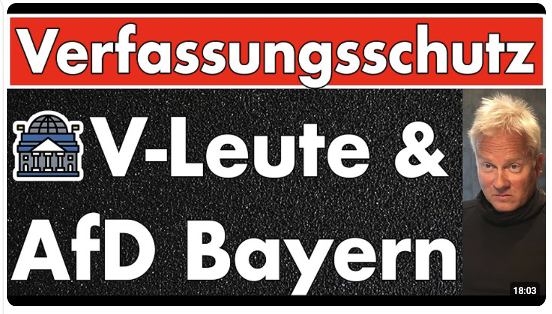 Gesinnungsurteil in Bayern: Wo sind die Straftaten? AfD wird weiter bespitzelt!