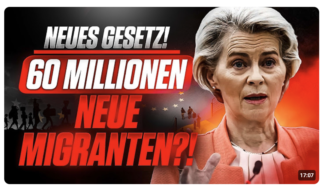 AB HEUTE: Neuer EU MIGRATIONS PAKT gilt! 60 MIO MIGRANTEN auf dem WEG?!