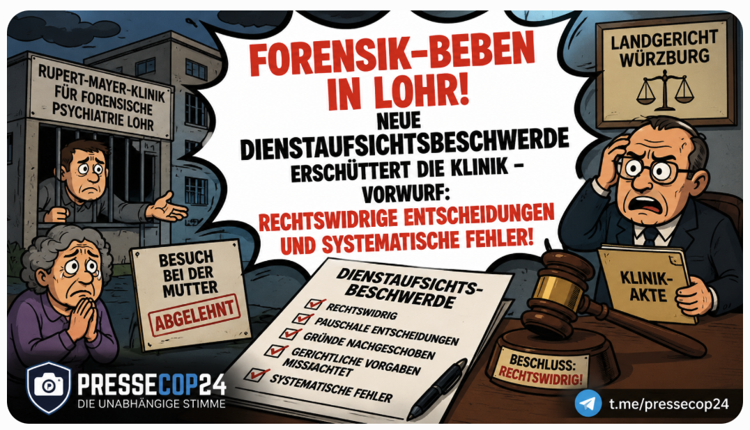 FORENSIK-BEBEN IN LOHR! NEUE DIENSTAUFSICHTSBESCHWERDE ERSCHÜTTERT DIE KLINIK – VORWURF: RECHTSWIDRIGE ENTSCHEIDUNGEN UND SYSTEMATISCHE FEHLER!