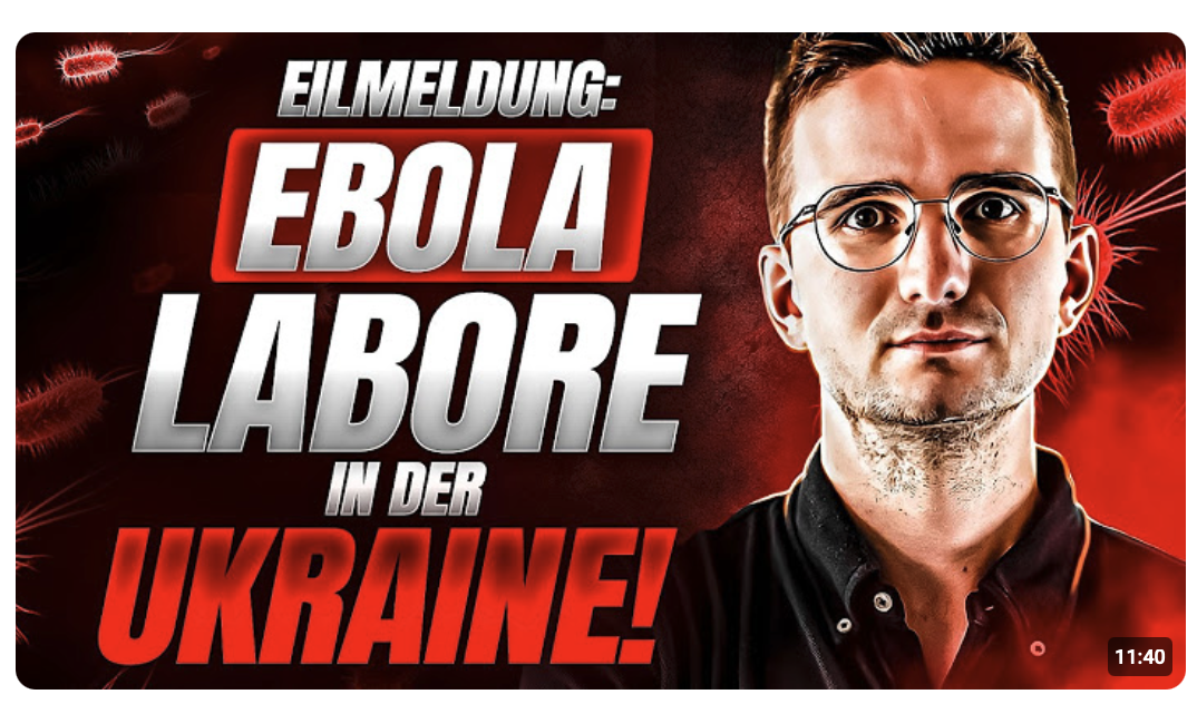 Ebola PANDEMIE aus UKRAINE LABOR?! Verschwörungstheorie BESTÄTIGT!