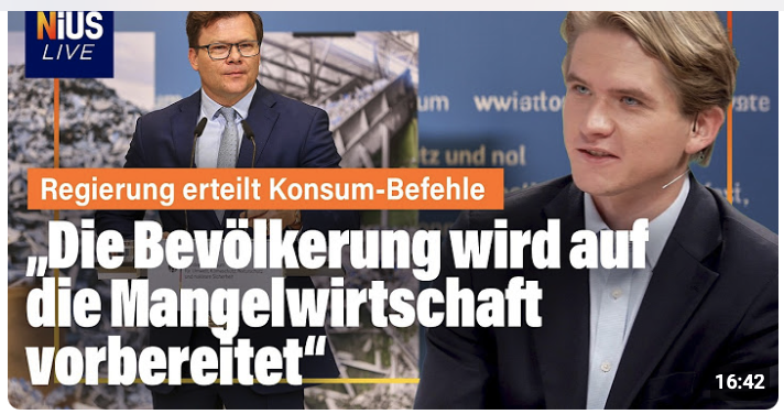 SPD-Minister Schneider erklärt Deutschland den Verzicht | NIUS Live