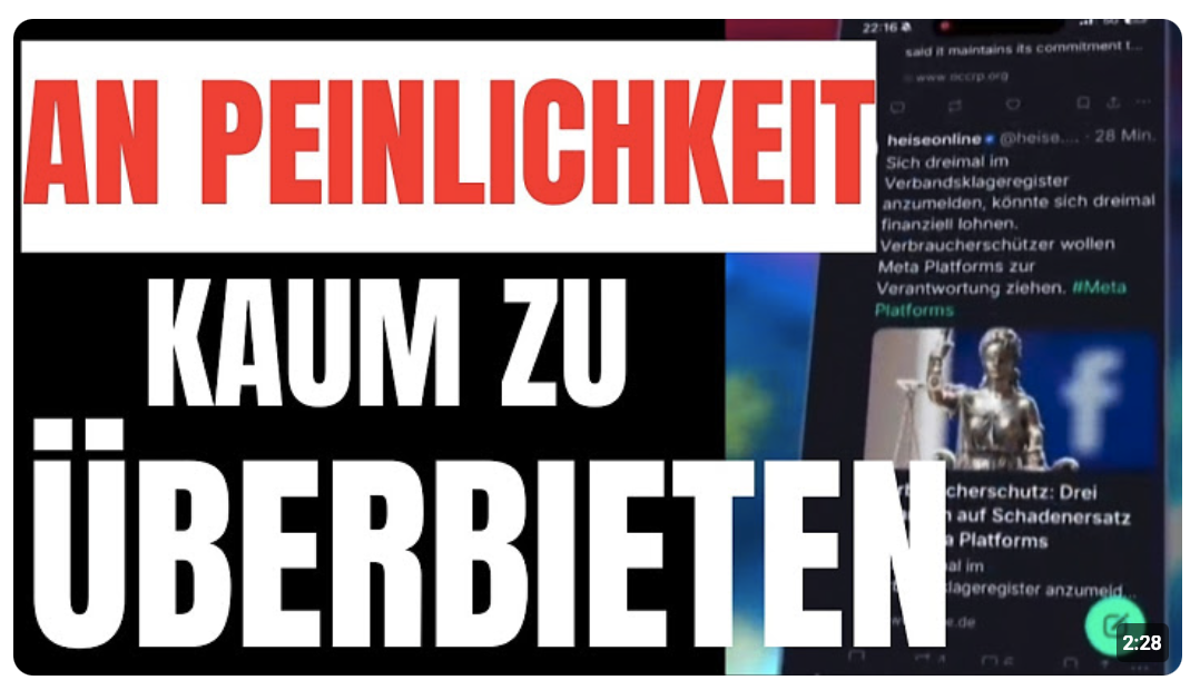 SO PEINLICH, dass man es nicht unkommentiert LASSEN KANN! W SOCIAL!