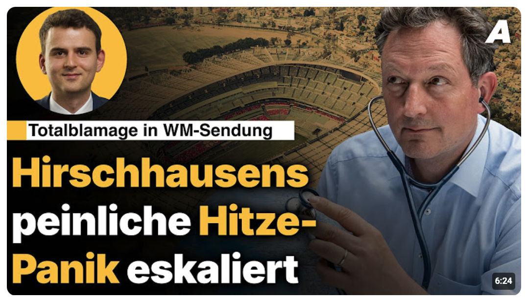 Klimapanik bei Fußballsendung: von Hirschhausen belehrt uns über die WM