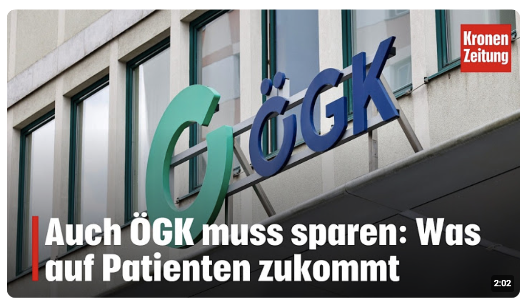 Auch ÖGK muss sparen: Was auf Patienten zukommt | krone.tv NEWS