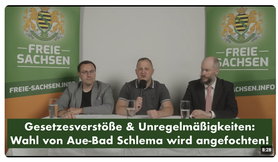 Paukenschlag: Bürgermeisterwahl in Aue-Bad Schlema wird angefochten!
