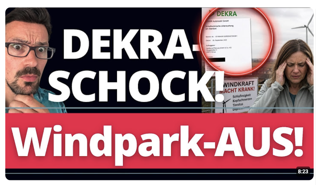DEKRA-Gutachten! Windparks in Deutschland bald verboten!?