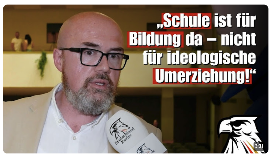 „Schule ist für Bildung da – nicht für ideologische Umerziehung!“ | Hans-Thomas Tillschneider