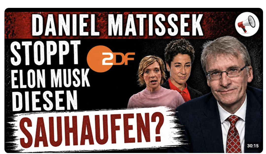 ZDF außer Kontrolle: Stoppt Elon Musk diesen Sauladen? | Daniel Matissek im Interview
