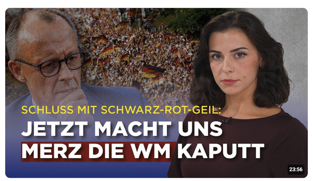 Schluss mit Schwarz-Rot-Geil: Jetzt macht uns Merz die WM kaputt