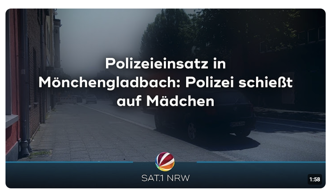 Polizeieinsatz in Mönchengladbach: Polizei schießt auf Mädchen