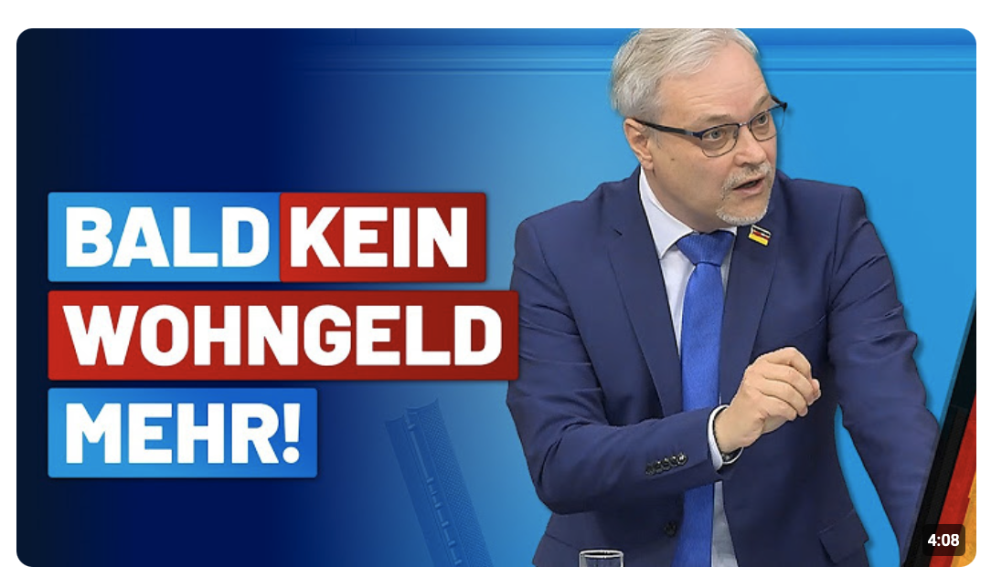 Arbeitende Mieter verlieren Wohngeld! – Marc Bernhard – AfD-Fraktion im Deutschen Bundestag