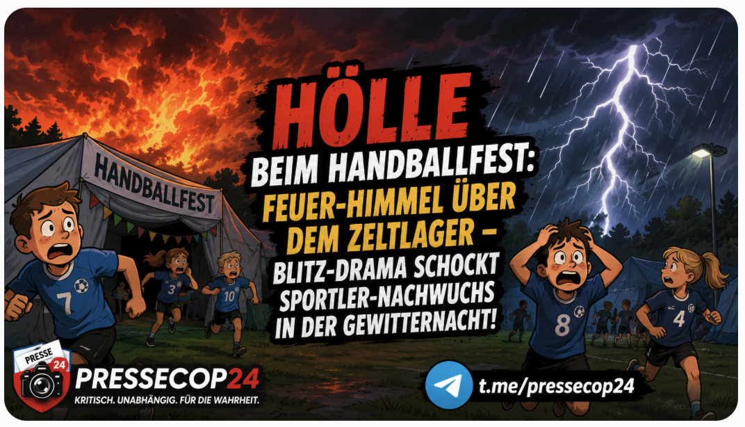 HÖLLE BEIM HANDBALLFEST: Feuer-Himmel über dem Zeltlager – Blitz-Drama schockt Sportler-Nachwuchs in der Gewitternacht!