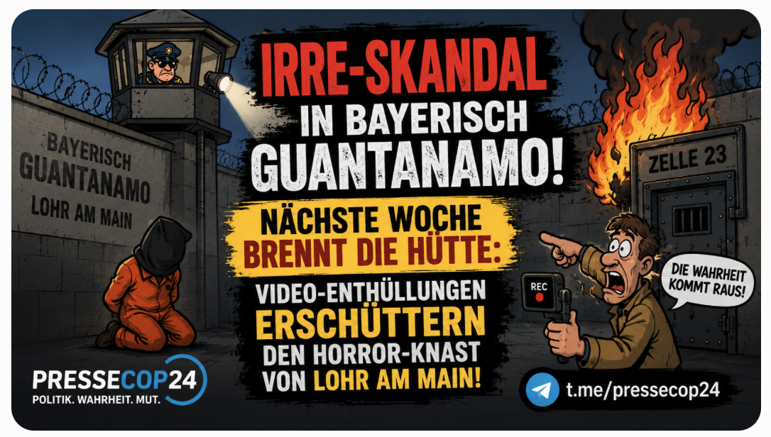 IRRE-SKANDAL IN BAYERISCH GUANTANAMO! Nächste Woche brennt die Hütte: Video-Enthüllungen erschüttern den Horror-Knast von Lohr am Main!