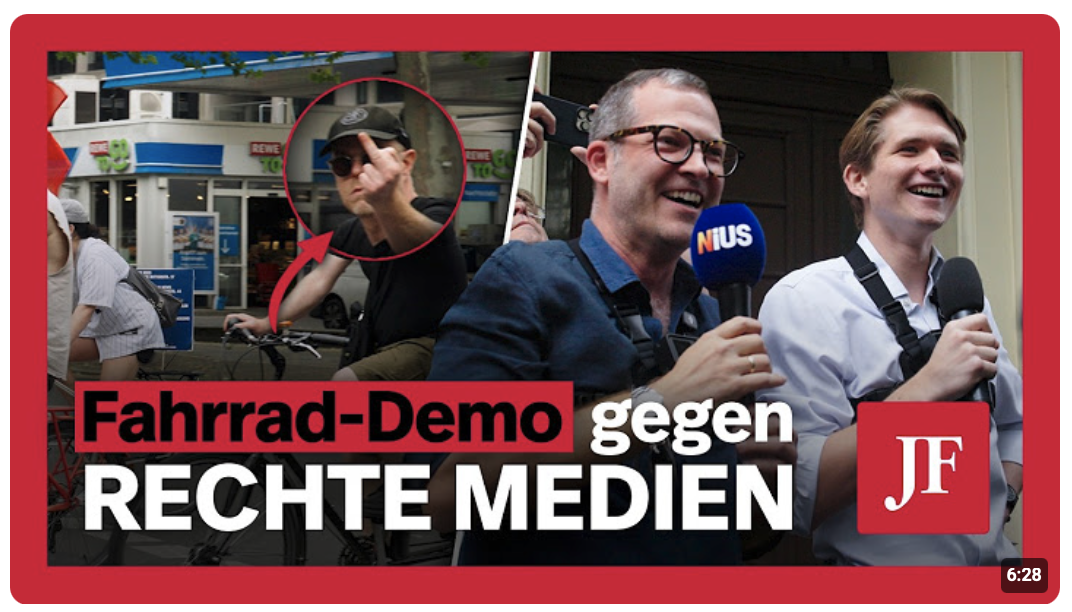 Reichelt: »Die Linken wollen freien Journalismus vertreiben!« | Fahrrad-Demo gegen rechte Medien