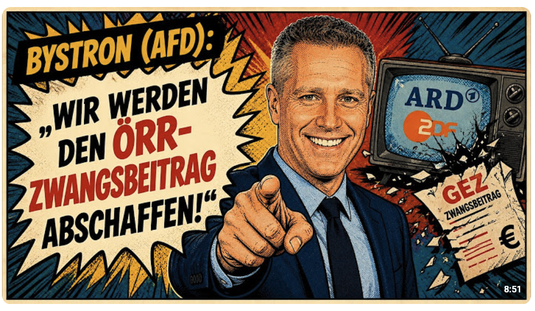 „Wir werden den ÖRR-Zwangsbeitrag abschaffen!“ | Petr Bystron (MdEP | AfD)