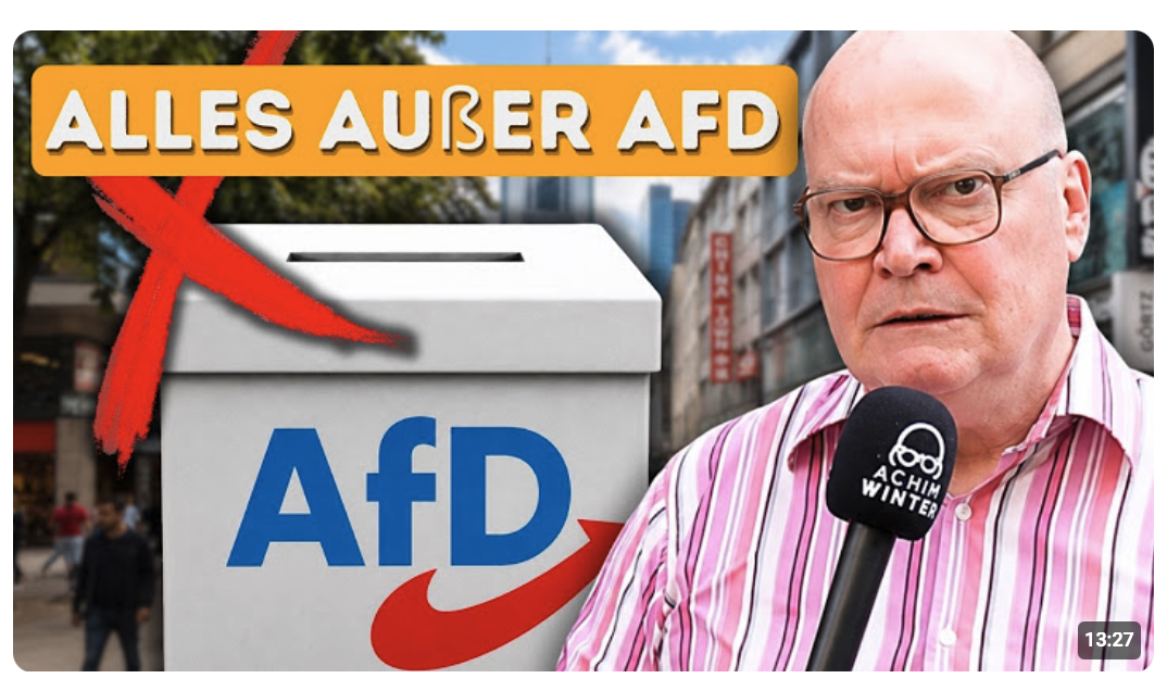 Gegen die AfD ist plötzlich alles erlaubt | Winters Woche