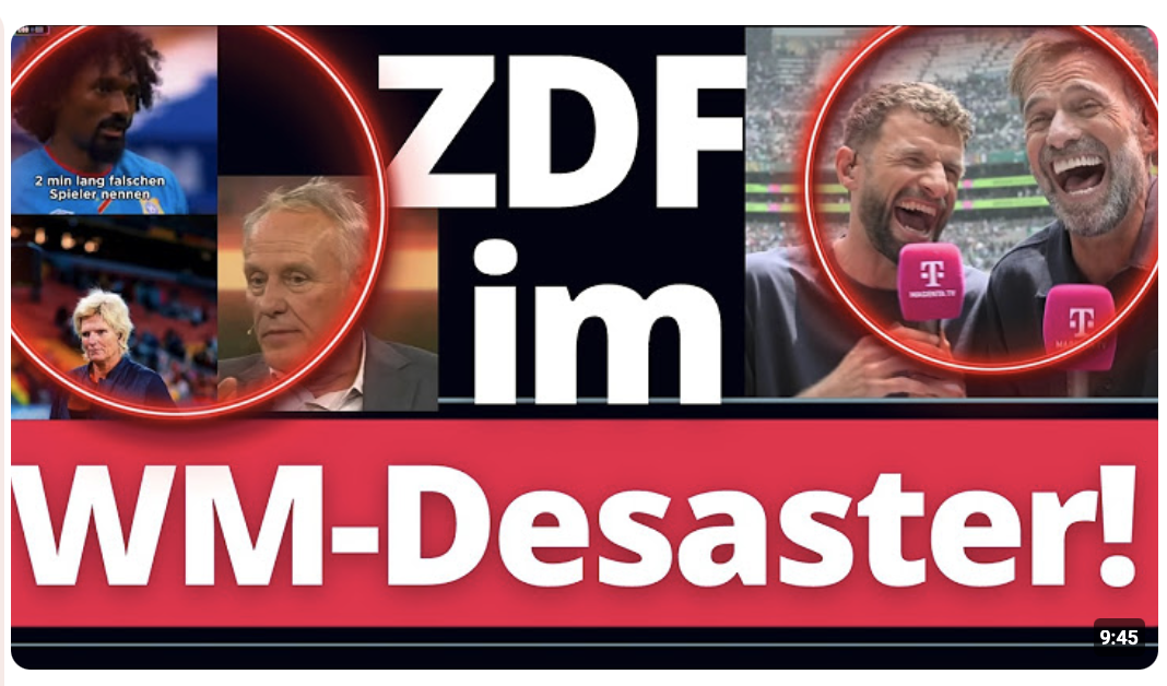 WM-BLAMAGE! Millionen Zuschauer fliehen vor dem ZDF zu Telekom!