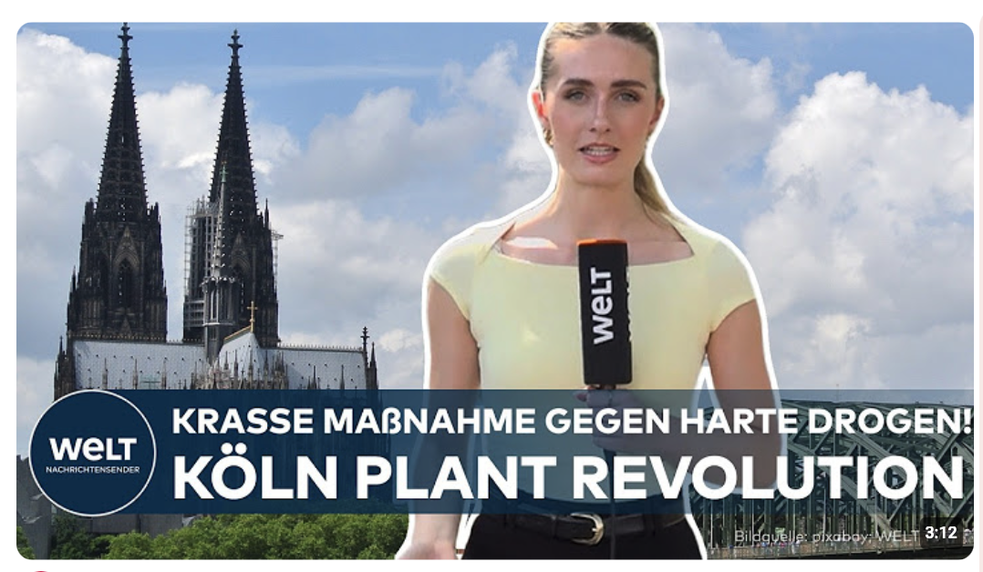 KÖLN: Maßnahme gegen Drogenkonsum – Harte Drogen legalisieren? Progressive Maßnahmen im Gespräch