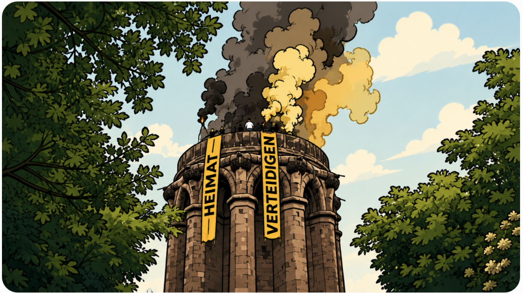 Identitäre Bewegung! Wir besetzen das Hermannsdenkmal!