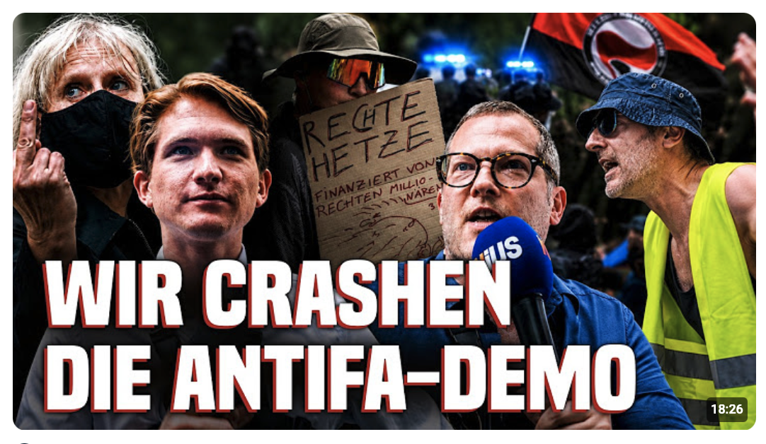 Demo gegen Nius und Apollo News: Das ist passiert, als wir die Antifa konfrontiert haben