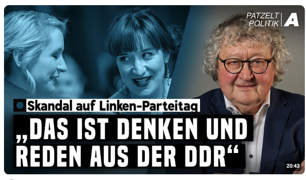 „Am Ende koaliert die Union trotzdem mit den Linken“ – Patzelt Politik