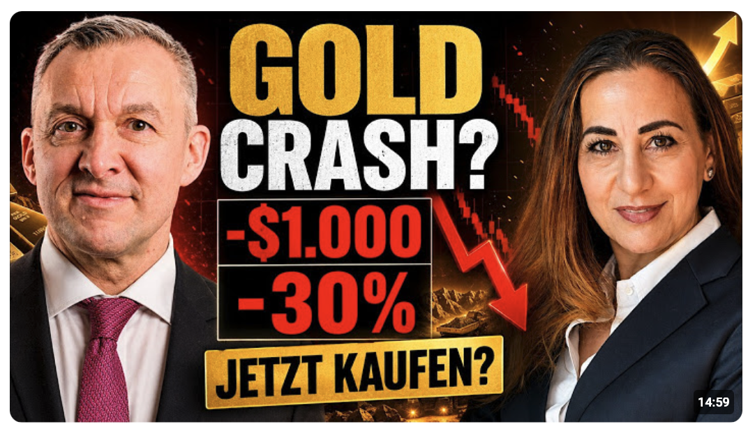 JP Morgan sagt 6.300 $ – warum crasht Gold genau JETZT