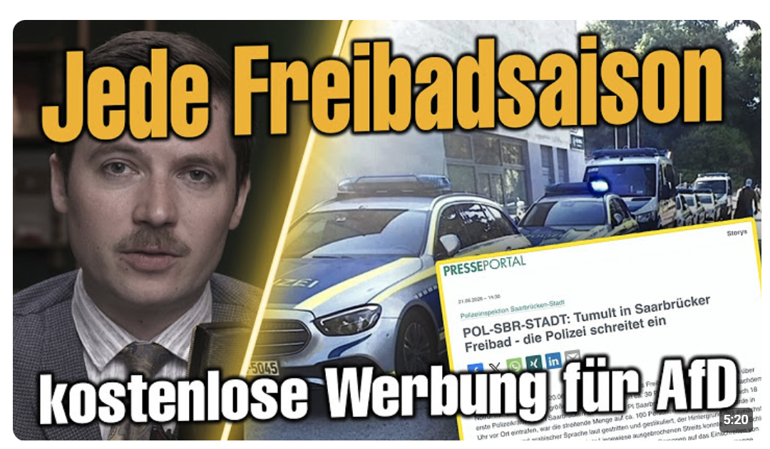 100 „Personen“ Tumult im Freibad: AfD-Wahlwerbung